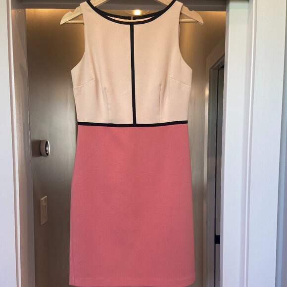 Ann Taylor Loft Pink Color Block Dress - Picture 2 of 6